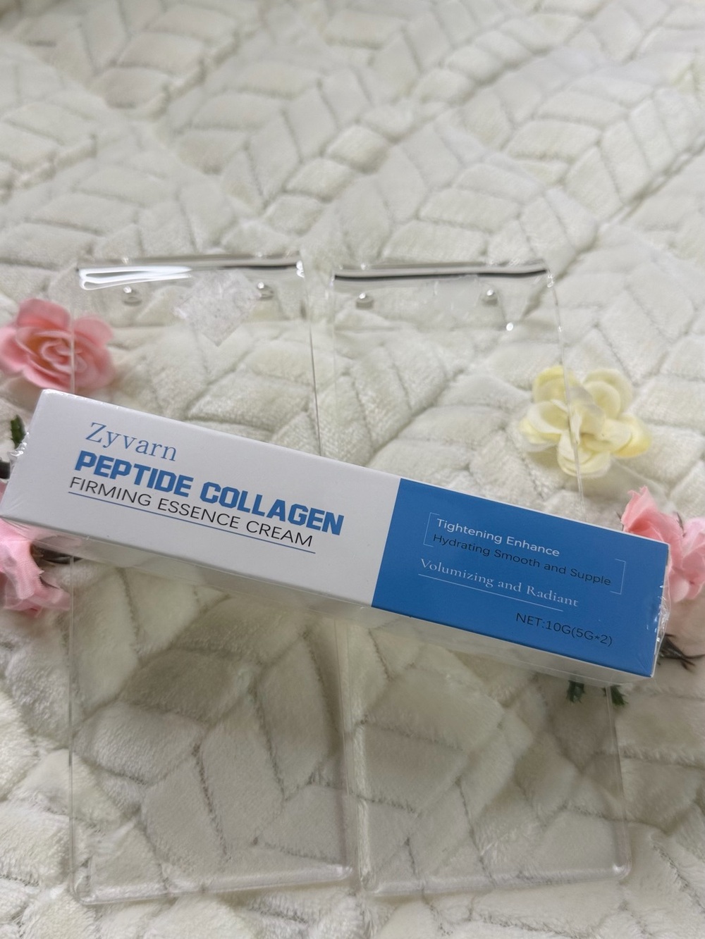 Peptide Collagen Firming Essence Cream - White & Blue
